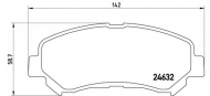 Комплект тормозных колодок BREMBO P 56 062