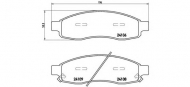 Комплект тормозных колодок BREMBO P 58 001