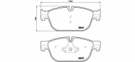 Комплект тормозных колодок BREMBO P 61 107