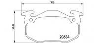 Комплект тормозных колодок BREMBO P 68 020