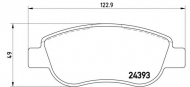 Комплект тормозных колодок BREMBO P 68 049