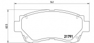 Комплект тормозных колодок BREMBO P 83 027