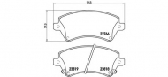 Комплект тормозных колодок BREMBO P 83 064