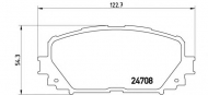 Комплект тормозных колодок BREMBO P 83 101