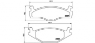 Комплект тормозных колодок BREMBO P 85 012