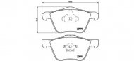 Комплект тормозных колодок BREMBO P 86 022