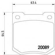 Комплект тормозных колодок MINTEX MGB535