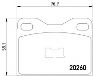 Комплект тормозных колодок MINTEX MDB1102