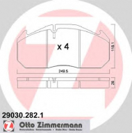 Комплект тормозных колодок ZIMMERMANN 29030.282.1