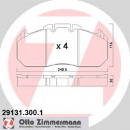 Комплект тормозных колодок ZIMMERMANN 29131.300.1