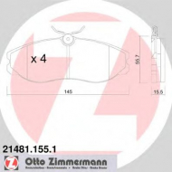 Комплект тормозных колодок ZIMMERMANN 21481.155.1