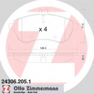 Комплект тормозных колодок ZIMMERMANN 24306.205.1
