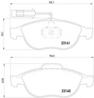 Комплект тормозных колодок HELLA 8DB 355 008-421