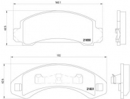 Комплект тормозных колодок HELLA 8DB 355 008-501