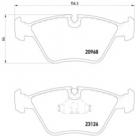 Комплект тормозных колодок HELLA 8DB 355 008-971