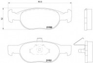 Комплект тормозных колодок HELLA 8DB 355 009-231