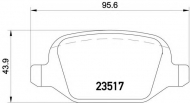 Комплект тормозных колодок HELLA 8DB 355 009-361