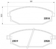 Комплект тормозных колодок HELLA 8DB 355 009-961