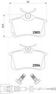 Комплект тормозных колодок HELLA 8DB 355 010-781