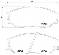 Комплект тормозных колодок HELLA 8DB 355 010-861
