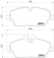 Комплект тормозных колодок HELLA 8DB 355 014-431
