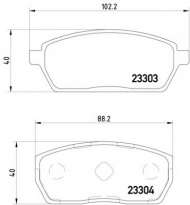 Комплект тормозных колодок HELLA 8DB 355 011-611