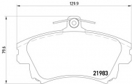 Комплект тормозных колодок HELLA 8DB 355 017-041