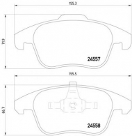 Комплект тормозных колодок HELLA 8DB 355 013-351
