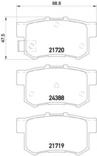 Комплект тормозных колодок HELLA 8DB 355 015-611