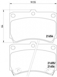 Комплект тормозных колодок HELLA 8DB 355 016-431