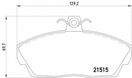 Комплект тормозных колодок HELLA 8DB 355 018-431