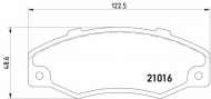 Комплект тормозных колодок HELLA 8DB 355 018-971