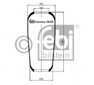 Баллон пневматической рессоры FEBI BILSTEIN 39046