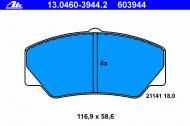 Комплект тормозных колодок ATE 13.0460-3944.2