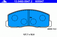 Комплект тормозных колодок ATE 13.0460-5947.2