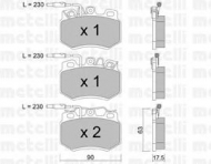 Комплект тормозных колодок METELLI 22-0049-0
