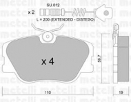 Комплект тормозных колодок METELLI 22-0061-0K
