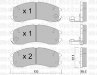 Комплект тормозных колодок METELLI 22-0068-0