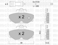 Комплект тормозных колодок METELLI 22-0095-0K