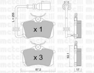 Комплект тормозных колодок METELLI 22-0100-4