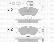 Комплект тормозных колодок METELLI 22-0117-1K