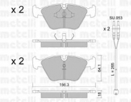 Комплект тормозных колодок METELLI 22-0122-2K