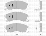 Комплект тормозных колодок METELLI 22-0134-0
