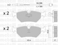 Комплект тормозных колодок METELLI 22-0178-1K