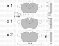 Комплект тормозных колодок METELLI 22-0181-4