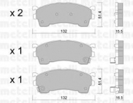 Комплект тормозных колодок METELLI 22-0223-1