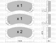Комплект тормозных колодок METELLI 22-0230-1