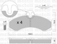 Комплект тормозных колодок METELLI 22-0262-0