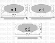 Комплект тормозных колодок METELLI 22-0289-0