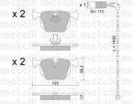 Комплект тормозных колодок METELLI 22-0560-0K
